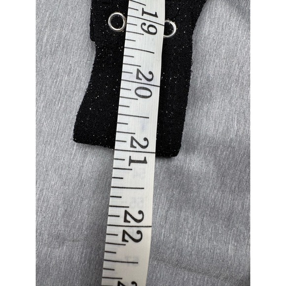 Women's Garage Black Sparkly Buttoned Bottom Tank Top Size Small - Picture 8 of 8